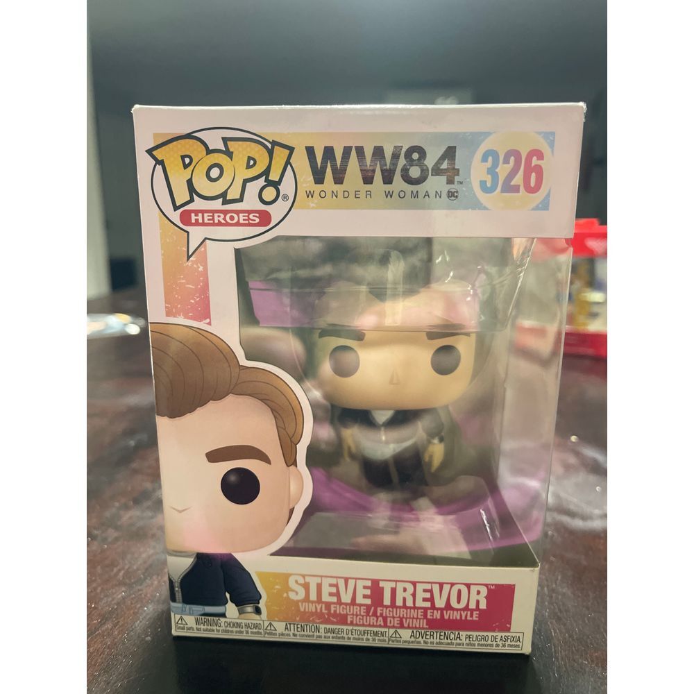 Funko Pop! Wonder‎ Woman 84 Steve Trevor  Figure #326 DC Comics Collectible @J